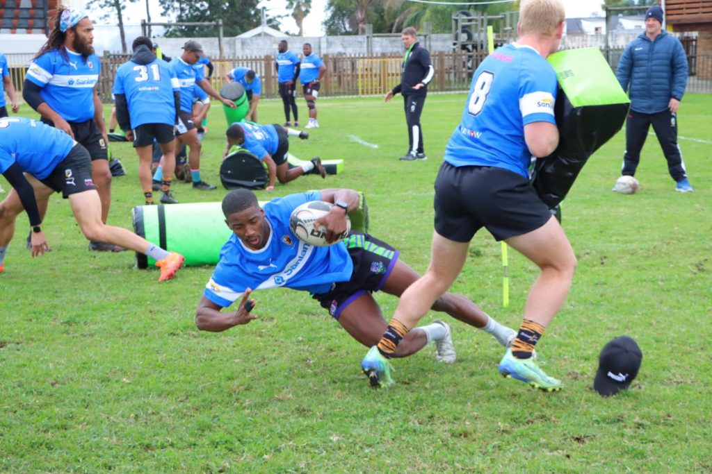 Photo: Sanlam Boland Cavaliers new recruit Jayden Bantom during training at the Boland Rugby Stadium in Wellington. Photo by Boland Rugby Media / Ernest Kilowan.