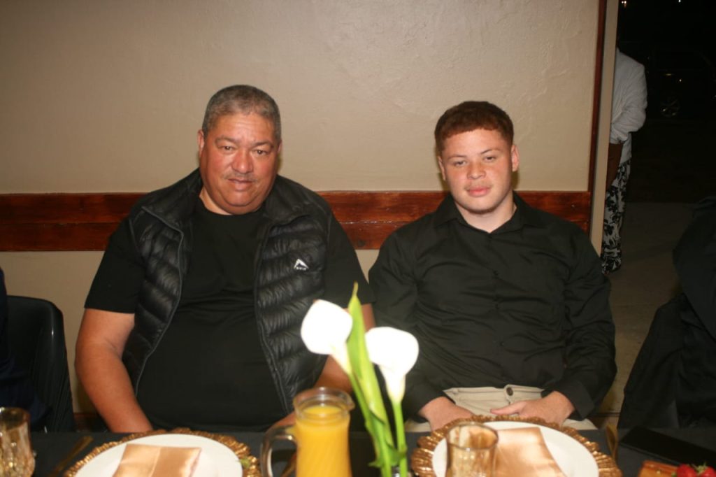 Granville and his son, Gerard, who continues his father's legacy of playing for their beloved Abbotsdale. Photo by Abbotsdale RFC Media